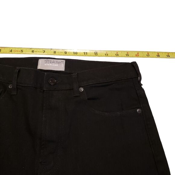 Everlane Black Authentic Stretch Mid Rise Skinny Jeans Womens 32x32 - Picture 4 of 13